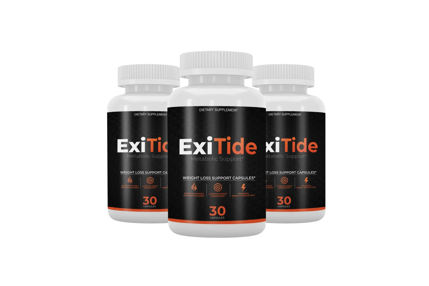 ExiTide metabolic support weight loss supplement, 3-bottle kit